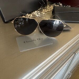 Dior Black and Gold Women's Sunglasses Brand new